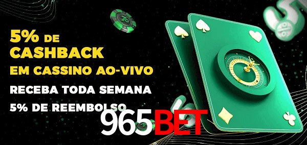 Promoções do cassino ao Vivo 965BET
